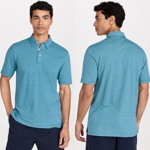 Faherty Blue Polo Shirt